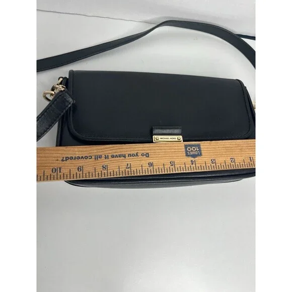 MICHAEL KORS Bradshaw Small Leather Convertible Shoulder Bag black Leather - Picture 4 of 5